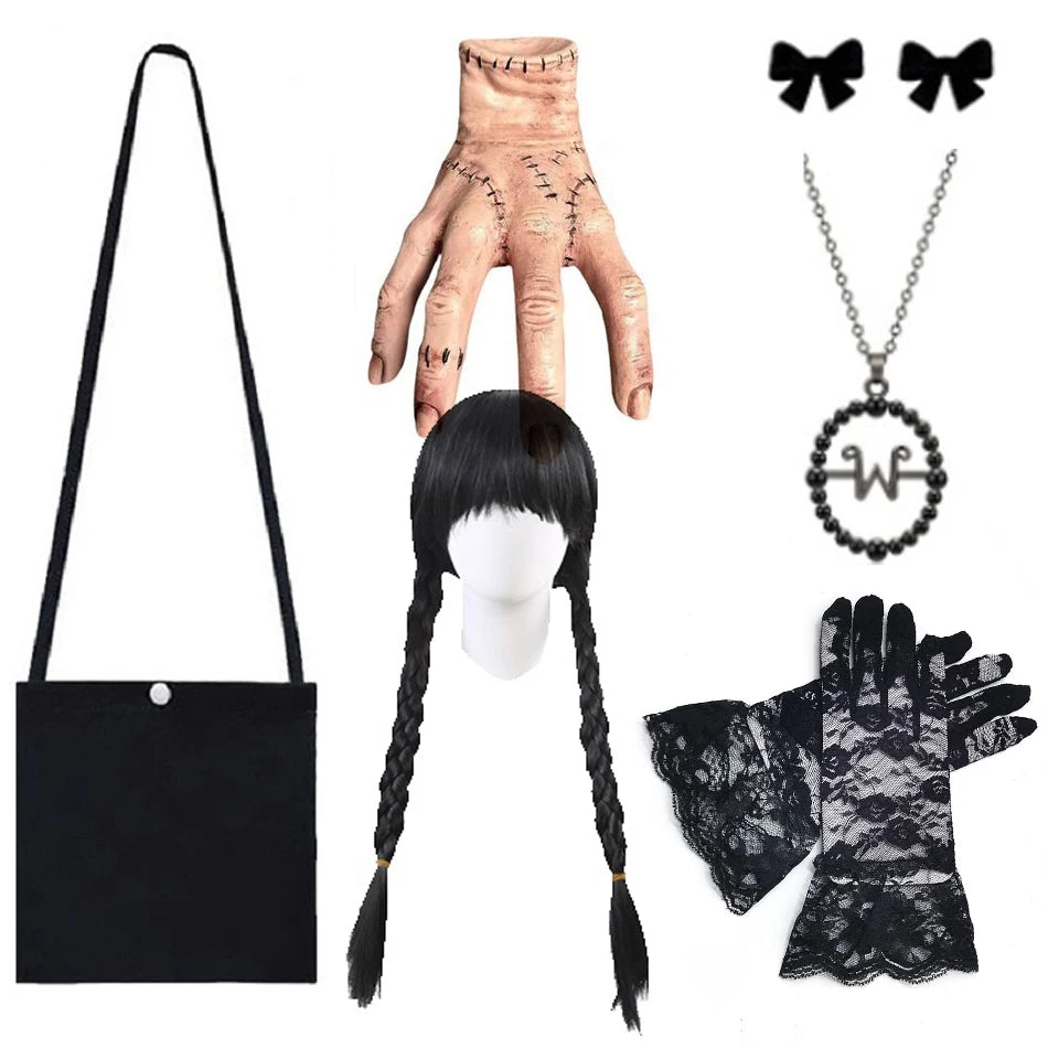 Girl Costume Dress for Girls Gothic Costume Kid Teen Party Black Evening Dress Kids Carnival Party Kid Vestidos