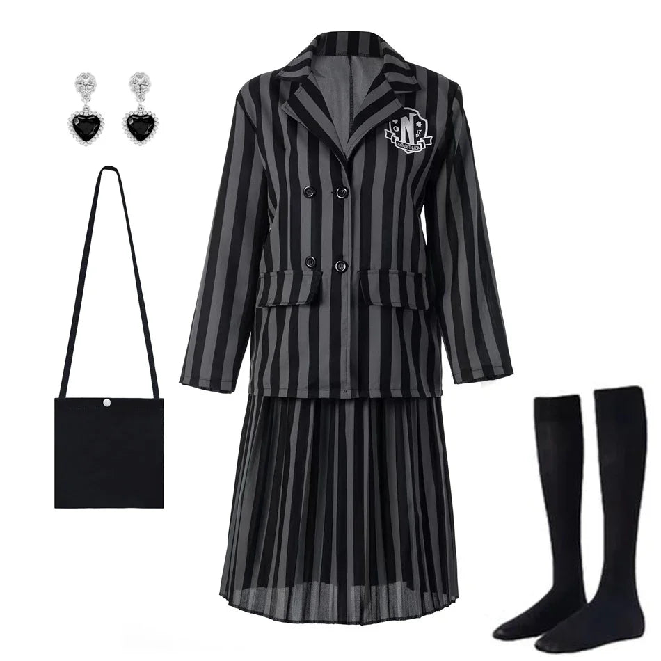 Girl Costume Dress for Girls Gothic Costume Kid Teen Party Black Evening Dress Kids Carnival Party Kid Vestidos