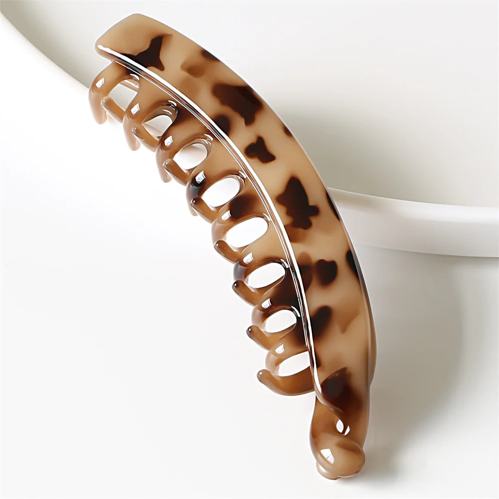 Frosted Hair Clips Solid Color Banana Clip Women's Hair Accessories Fashion Ponytail Barrettes Hair Claws Hairpins